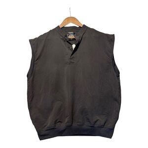 NWT Heritage Cross Men’s Golf Performance Vest Large Black UV Cool Lightweight‎